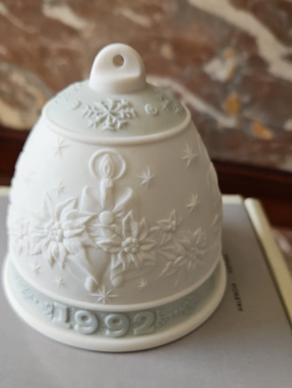 Vintage Lladro 1992 Christmas Bell Ornament